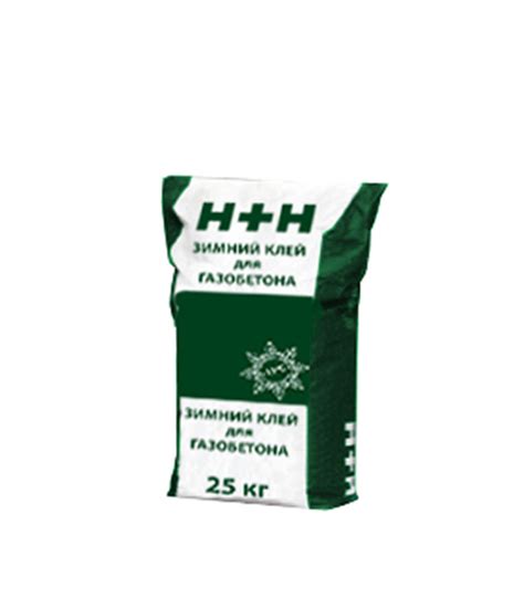 Клей для газобетона H+H ГБ зимний 25 кг — купить в Санкт-Петербурге ...