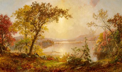 "Greenwood Lake, Autumn on the Hudson" Jasper Francis Cropsey - Artwork ...