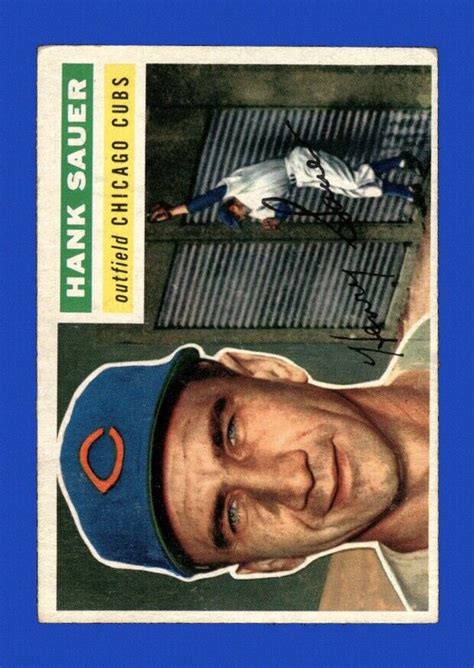 Topps Set Break Hank Sauer Vg Vgex Gmcards Ebay