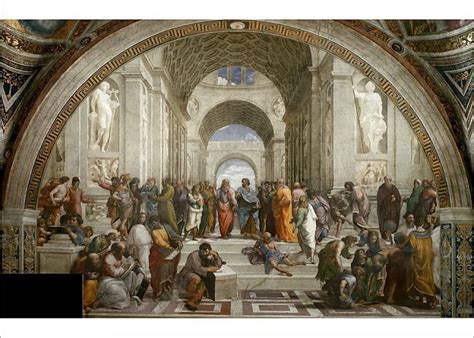 Print Of The School Of Athens Fresco In Stanza Della Segnatura Ca