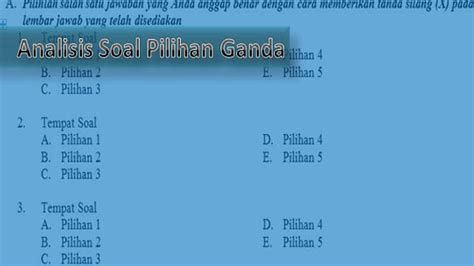 Aplikasi Analisis Butir Soal Pilihan Ganda Format Excel Terbaru