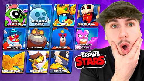 Jach Te Les Plus Beaux Skins De Brawl Stars Gros Pigeon Youtube