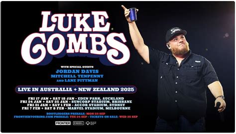 Luke Combs To Headline Stadiums Across New Zealand And Australia In