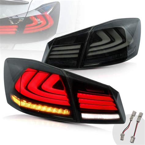 Amazon Vland Led Smoked Tail Lights Compatible For Honda Accord