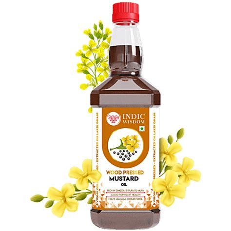 Buy Indic Wisdom Wood Pressed Mustard Oil Cold Pressed Online At Best