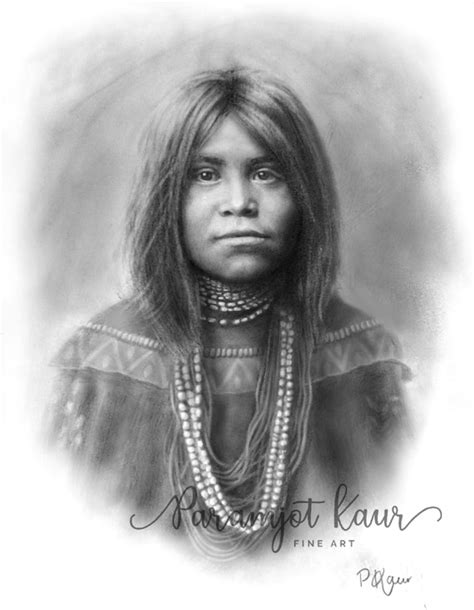 Pencil Drawings Of Native American Women