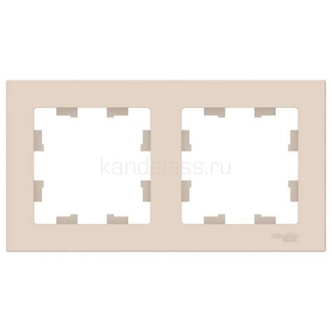 Рамка 2м. (бежевый) Atlas Design купить в Саратове / Atlas (бежевый)