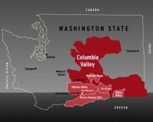 Washington Wine Country Columbia Valley Map | Washington wine country ...