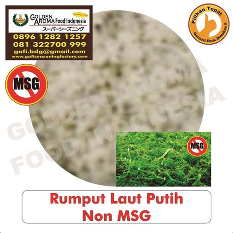 Jual Bumbu Tabur Rumput Laut Putih Nori Non Msg Kg Jual Bubuk Tabur