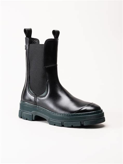 Gant Footwear Monthike Black Green Svarta Chelsea Boots Med Gr N Sula