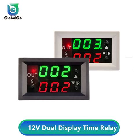 12 V Demora Doble Pantalla Digital Tiempo M DULO DE Rel Digital Rel De