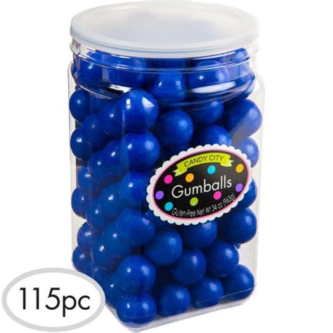 Royal Blue Gumballs 115pc With Images Blue Candy Buffet Blue Candy