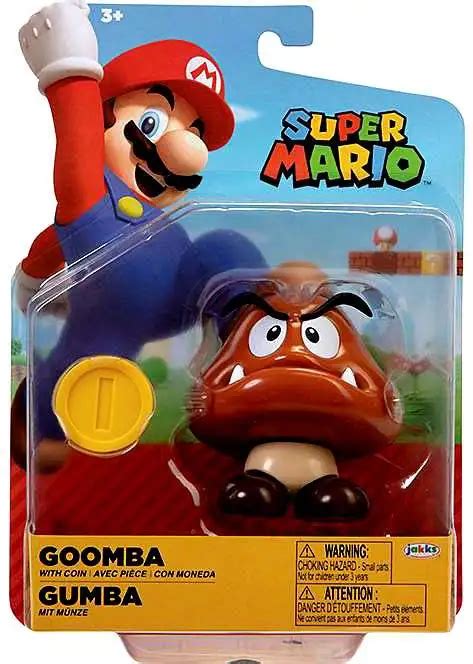 World Of Nintendo Super Mario Wave 24 Goomba 4 Action Figure With Coin