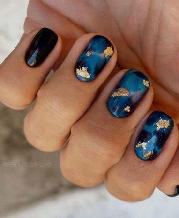 Most Beautiful Nail Designs You Will Love To Wear In Dark Blue