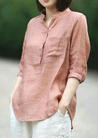 Pin By Blusy On Fashion In Linen Blouse Linen Top Women