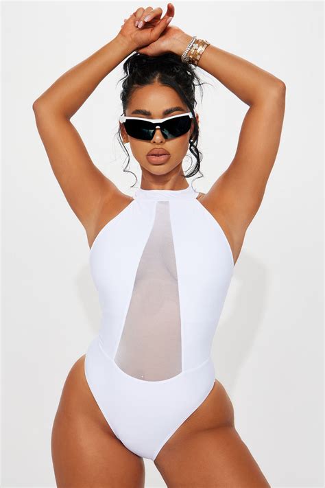 Meet Me Poolside Mesh Cutout 1 Piece Swimsuit White Fashion Nova Swimwear Fashion Nova