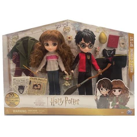 Harry Potter Coffret Deluxe PoupÉes 20 Cm Harry And Hermione Wizarding