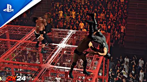 Roman Reigns Sting Vs Goldberg Rock Hell In A Cell Match WWE