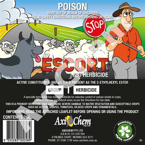 AC Escort 680 Herbicide 20L AXICHEM