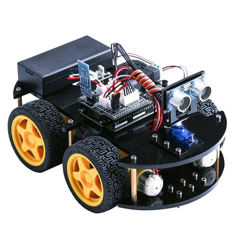 Kit Elegoo Para Armar Auto Inteligente 4 Rueda Robot Arduino Candy Ho