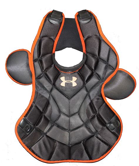 Buster Poseys Game Used Catchers Gear Chest Protector Shin Guards