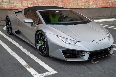 Lamborghini Huracan Spyder Silver - Premier Auto Los Angeles