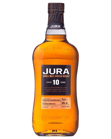 Jura 10 Year Old Single Malt Scotch Whisky 700mL - Boozy