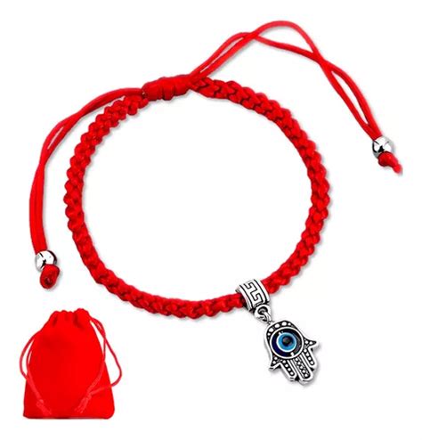 Pulsera Hilo Rojo Mal De Ojo Mano De Fatima Ojo Turco M Mercadolibre