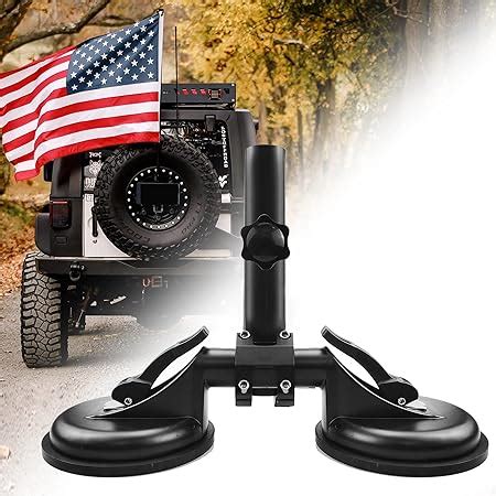 Amazon RCRBT Upgrade Universal Vehicle Flagpole Bracket Suction