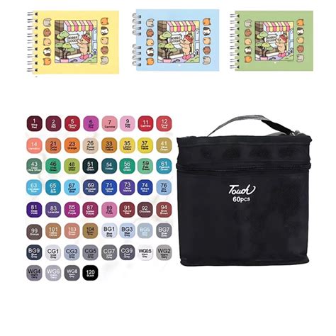 Bobbie Goods 100 Folhas Com Caneta - 3 Livro Bobbie Goods 100 Folhas + Caneta Marcadores com Ponta Dupla 60 ...