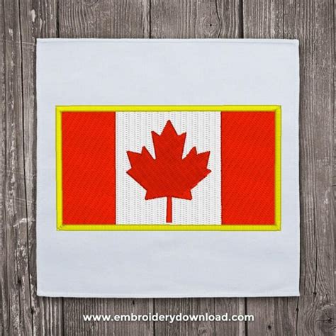 Canada Flag Embroidery Design Download Embroiderydownload