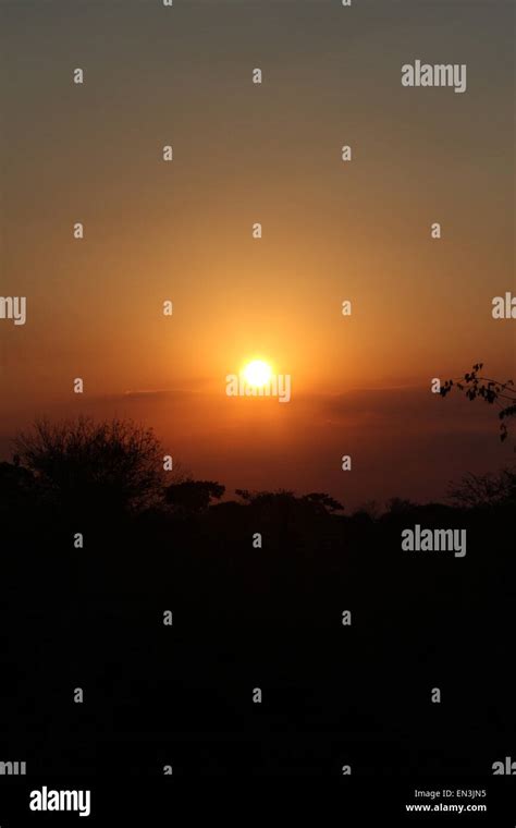 Sunset in Africa Stock Photo - Alamy