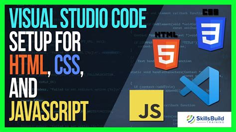 How To Setup Visual Studio Code For HTML CSS And JavaScript YouTube