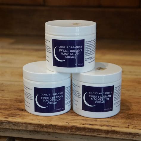 Sweet Dreams Magnesium Cream By Cook S Organics Mayflower Mercantile