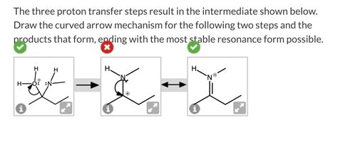 Solved The three proton transfer steps result in the | Chegg.com