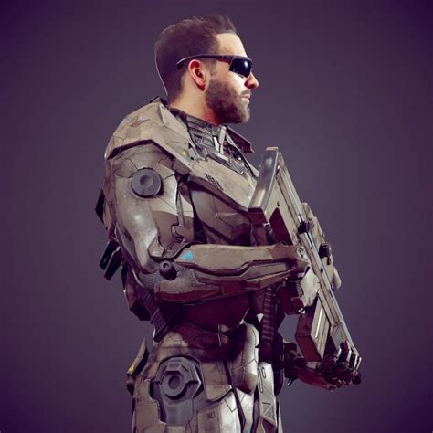 Artstation Scifi Soldier Michael Weisheim Beresin Sci Fi