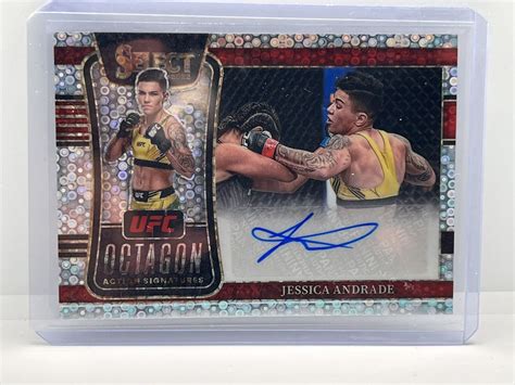 2022 Panini Select UFC Octagon Action Signatures Disco Prizm OA JAD