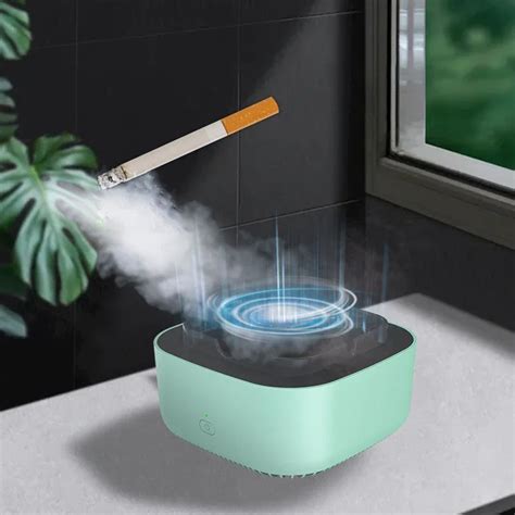 Multipurpose Ashtray With Air Purifier Function For Filtering Second