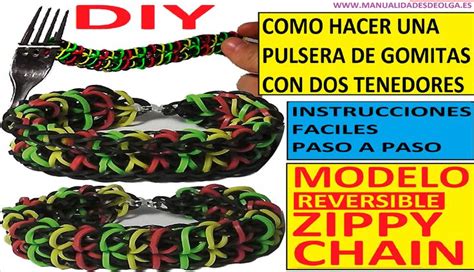 Como Hacer Una Pulsera De Gomitas Zippy Chain Con Tenedores Sin Telar