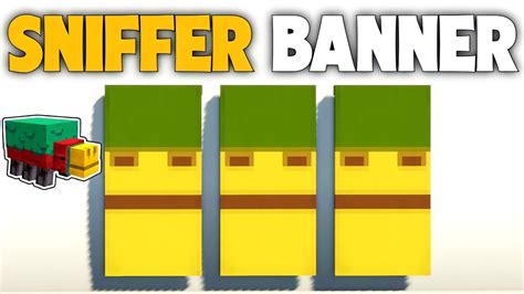 How To Make Sniffer Banner Design In Minecraft Minecraft Sniffer