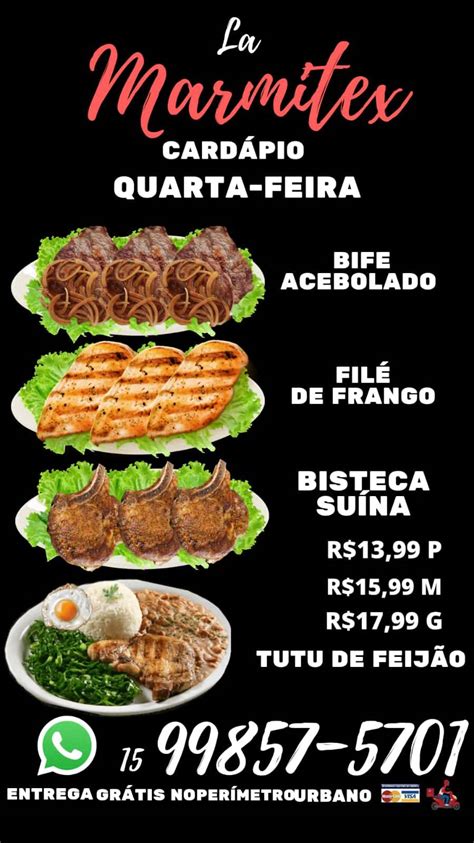 Menu Em La Marmitex Restaurante Itapetininga