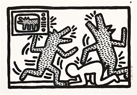 Keith Haring, Untitled (Plate 3), 1982, Lithograph (S)