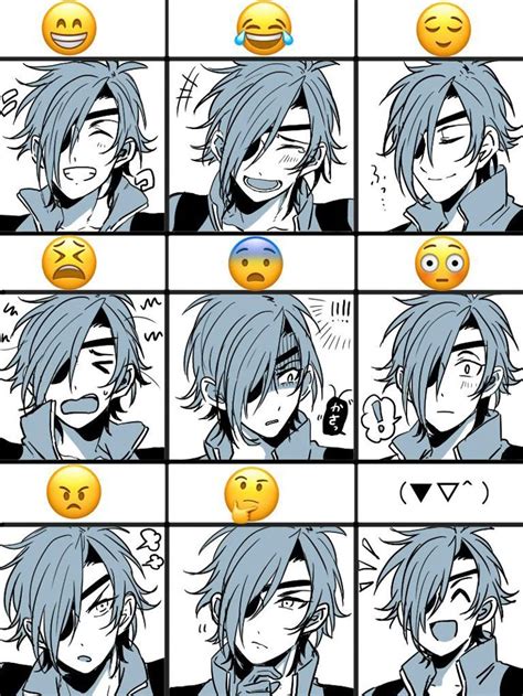 drawing eye expressions   draw manga boy face  steps