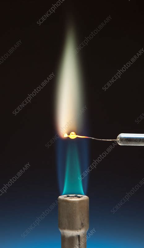 Flame Test Antimony Stock Image C0118894 Science Photo Library