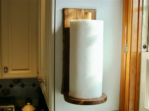 Vertical Wall Mounted Paper Towel Holder Etsy