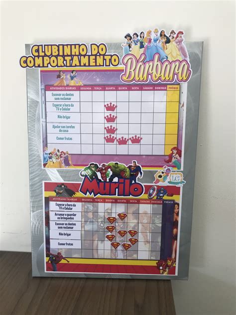 Quadro De Incentivo Princesas Disney Elo7 Produtos Especiais