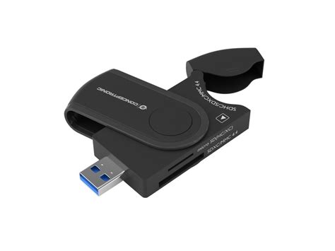 Merlinhardver Conceptronic Bian04b 4 In 1 Usb 3 0 Card Reader Black Bian04b