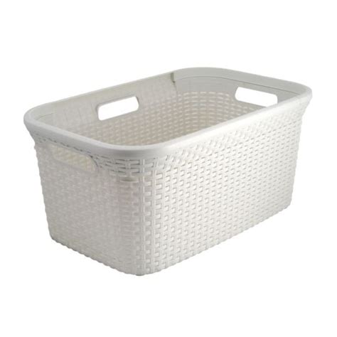 Panier à linge Blanc CURVER le panier de 45L à Prix Carrefour