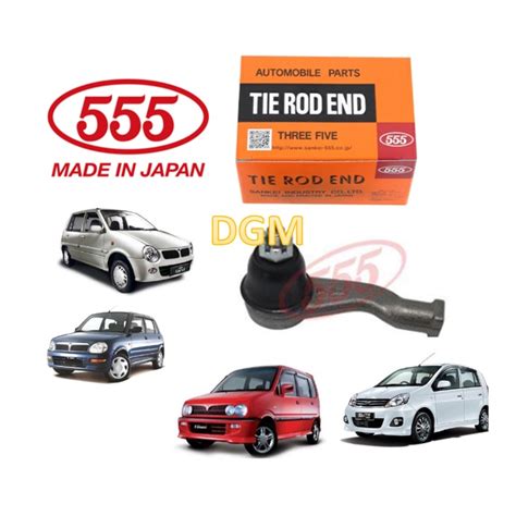 2pc Original 555 Made In Japan Tie Rod End Set Se 3161 For Perodua