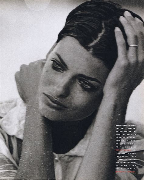 Linda Evangelista Photography By Peter Lindbergh For Vogue Magazine